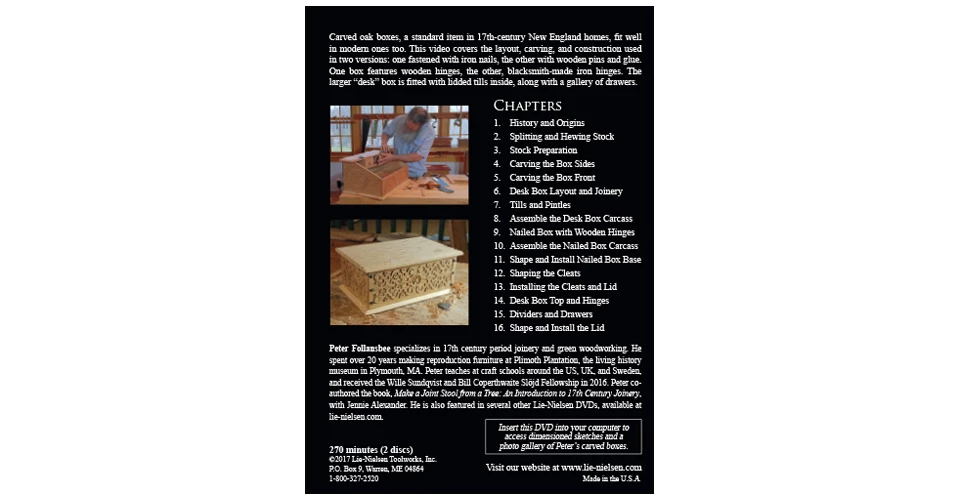 Carved Oak Boxes - DVD 4 Carved Oak Boxes - DVD - Image 2