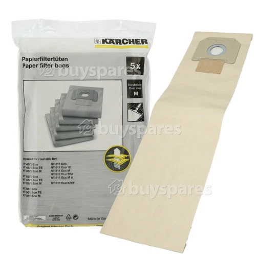 Karcher Filter Dust Bag (Pack Of 5) 3 Karcher Filter Dust Bag (Pack Of 5)